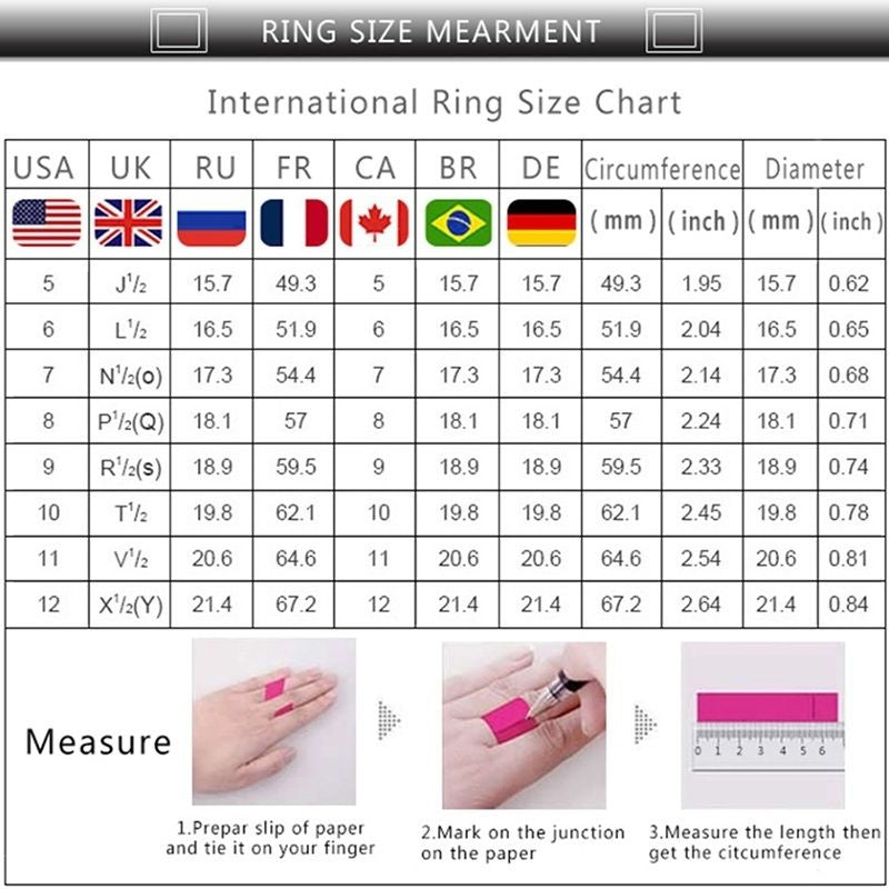 925 Silver Plated Filled Zircon Promise Proposal Ring For Women Bride