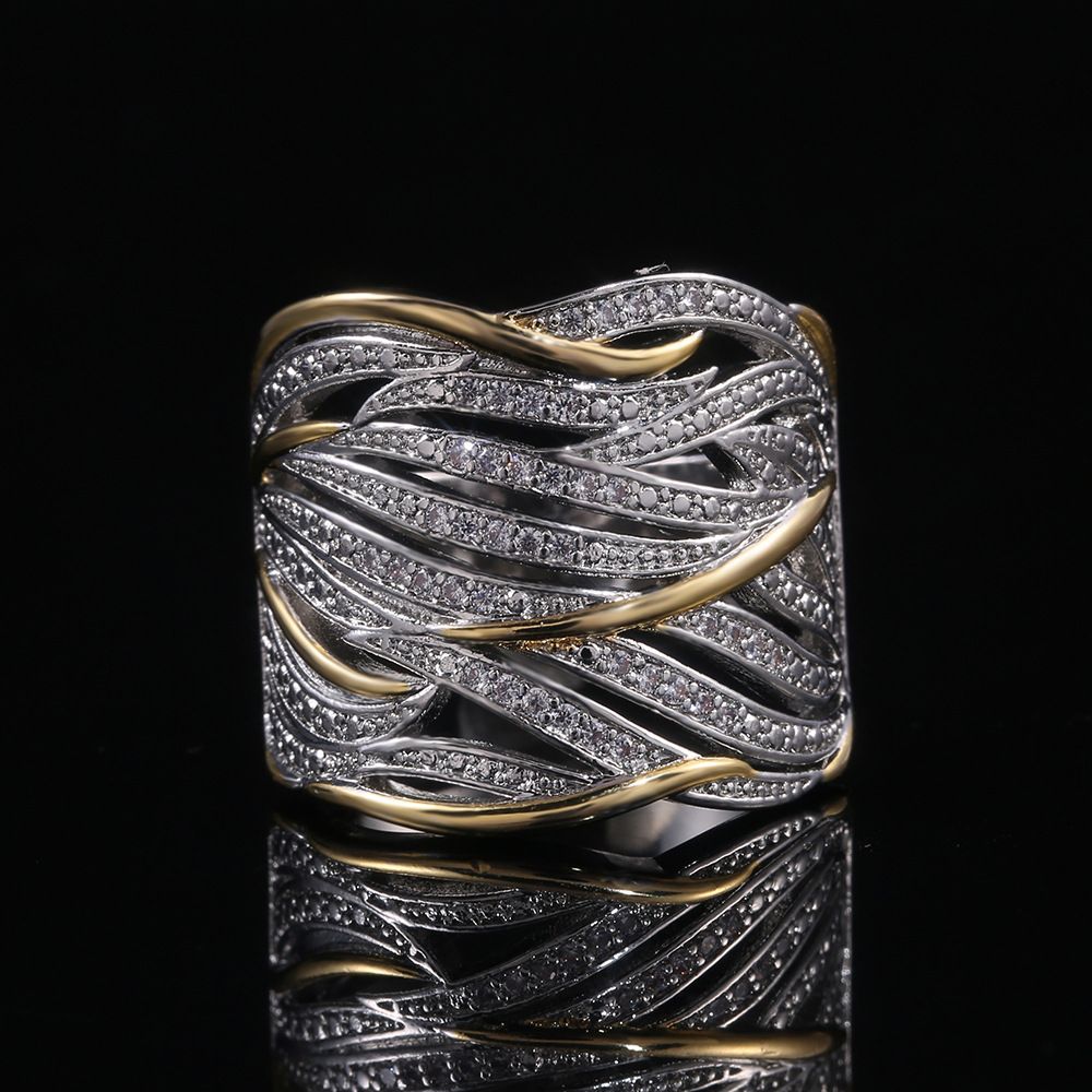 925 Silver Plated Filled Zircon Promise Proposal Ring For Women Bride