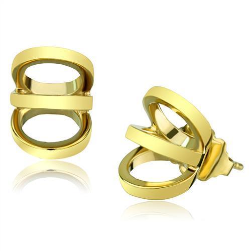 Radiant Circles Gold Earrings